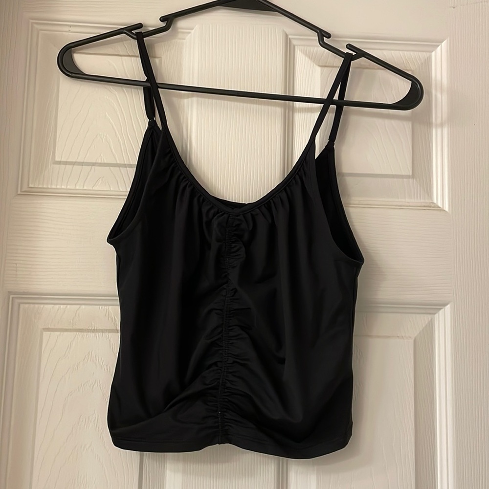 Black Scrunch Tank top